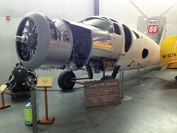 WAAAM's 1937 Fairchild F-46 on display at the museum.