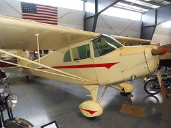 See a 1941 Piper J-4A Cub Coupe at the Western Antique Aeroplane and Automobile Museum.