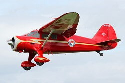 WAAAM's 1936 Stinson SR-8B Reliant flying around Hood River, Oregon.