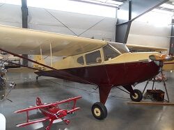 See a 1941 Taylorcraft BC12-65 at the Western Antique Aeroplane and Automobile Museum. 