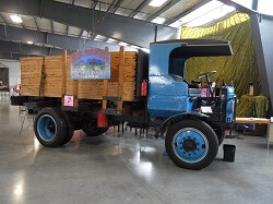 WAAAM's 1925 Autocar Truck on display in the museum.