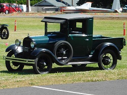 WAAAM's 1929 Ford Model A Roadster Pickup out for a drive during Model T Driving School.