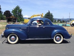 WAAAM's 1939 Plymouth Coupe out for a drive.