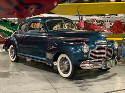 WAAAM's 1941 Chevy Special Deluxe Coupe on display at the museum.