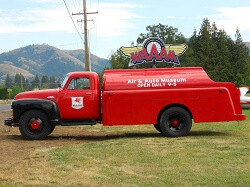 WAAAM's 1953 Chevy Tank Truck has a fun style.