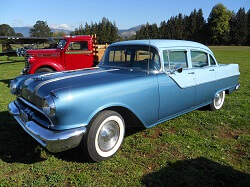 WAAAM's 1955 Pontiac Chieftain enjoying some sunshine.