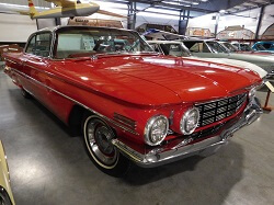 WAAAM's 1960 Olds on the display floor.