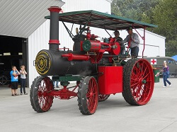 WAAAM loves driving 1910 Steam Tractor!