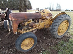 WAAAM's 1939 Ford 9N Tractor out on display in the front yard at the museum.